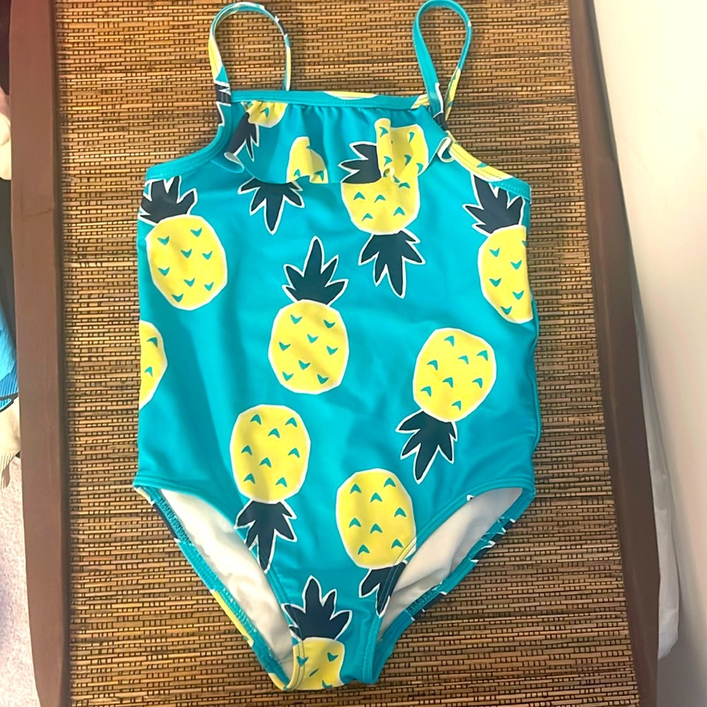 Girls pineapple bathing suit